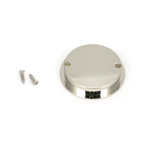 From The Anvil - Polished Nickel 60mm Art Deco Round Pull | Sku. 50160 | Trade Door Handles.