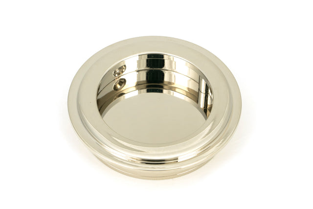 From The Anvil - Polished Nickel 60mm Art Deco Round Pull | Sku. 50160 | Trade Door Handles.