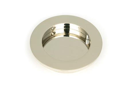 From The Anvil - Polished Nickel 75mm Plain Round Pull | Sku. 50163 | Trade Door Handles.