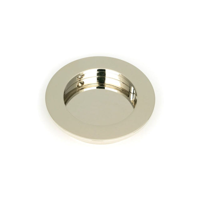 From The Anvil - Polished Nickel 75mm Plain Round Pull | Sku. 50163 | Trade Door Handles.