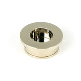From The Anvil - Polished Nickel 34mm Round Finger Edge Pull | Sku. 50169 | Trade Door Handles.