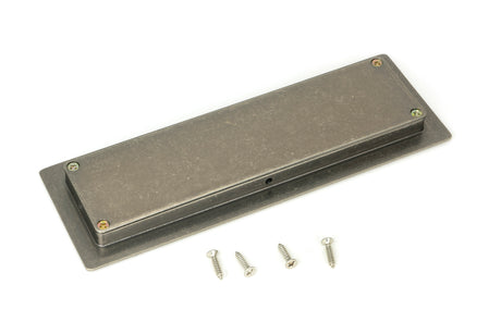 From The Anvil - Pewter 175mm Art Deco Rectangular Pull | Sku. 50170 | Trade Door Handles.