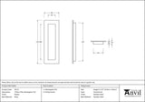 From The Anvil - Pewter 175mm Plain Rectangular Pull | Sku. 50172 | Trade Door Handles.