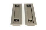 From The Anvil - Pewter 250mm Plain Rectangular Pull - Privacy Set | Sku. 50177 | Trade Door Handles.