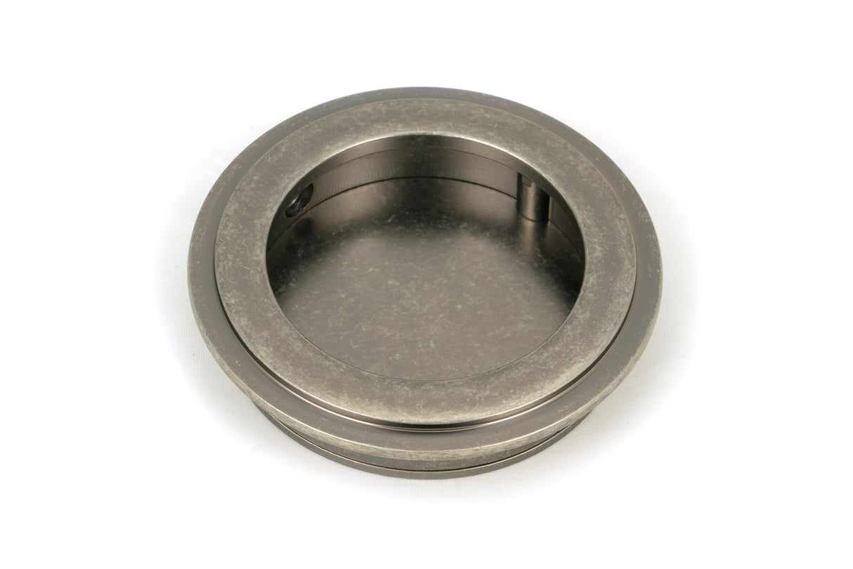 From The Anvil - Pewter 60mm Art Deco Round Pull | Sku. 50178 | Trade Door Handles.