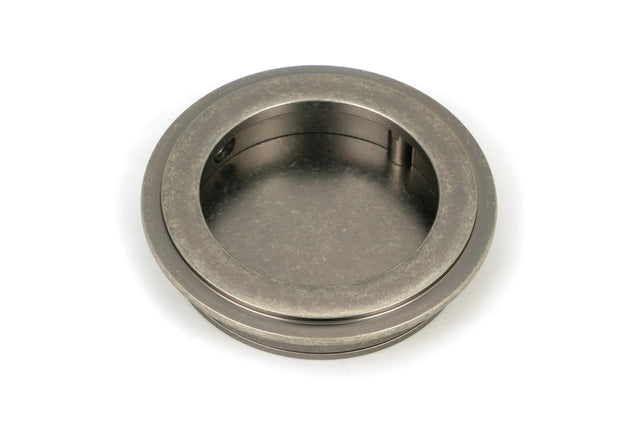 From The Anvil - Pewter 60mm Art Deco Round Pull | Sku. 50178 | Trade Door Handles.