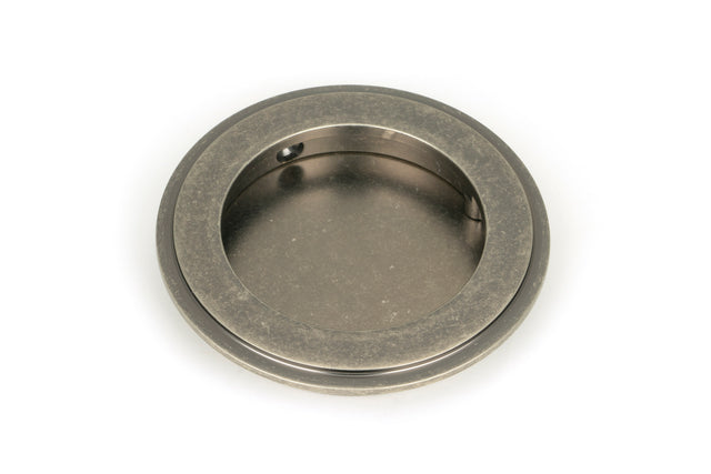 From The Anvil - Pewter 75mm Art Deco Round Pull | Sku. 50179 | Trade Door Handles.