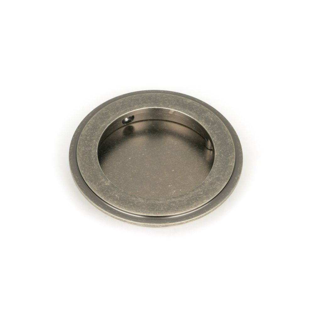 From The Anvil - Pewter 75mm Art Deco Round Pull | Sku. 50179 | Trade Door Handles.