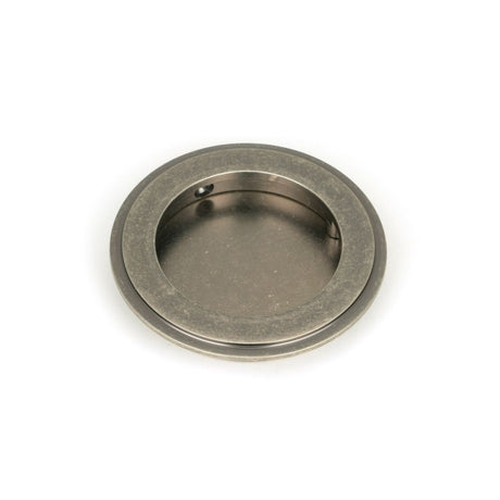 From The Anvil - Pewter 75mm Art Deco Round Pull | Sku. 50179 | Trade Door Handles.