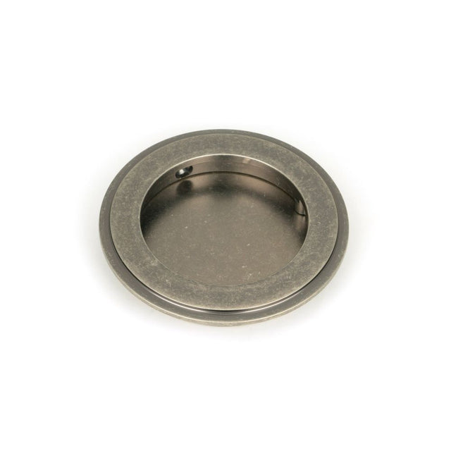 From The Anvil - Pewter 75mm Art Deco Round Pull | Sku. 50179 | Trade Door Handles.