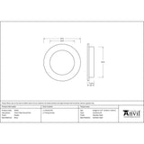 From The Anvil - Pewter 75mm Plain Round Pull | Sku. 50181 | Trade Door Handles.