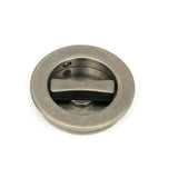 From The Anvil - Pewter 60mm Plain Round Pull - Privacy Set | Sku. 50184 | Trade Door Handles.