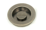 From The Anvil - Pewter 60mm Plain Round Pull - Privacy Set | Sku. 50184 | Trade Door Handles.