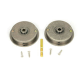 From The Anvil - Pewter 60mm Plain Round Pull - Privacy Set | Sku. 50184 | Trade Door Handles.