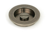 From The Anvil - Pewter 75mm Plain Round Pull - Privacy Set | Sku. 50185 | Trade Door Handles.