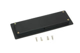 From The Anvil - Matt Black 175mm Art Deco Rectangular Pull | Sku. 50206 | Trade Door Handles.