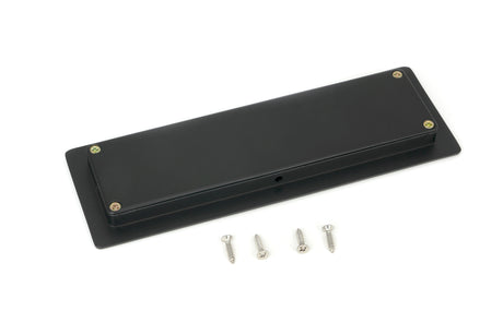 From The Anvil - Matt Black 175mm Art Deco Rectangular Pull | Sku. 50206 | Trade Door Handles.