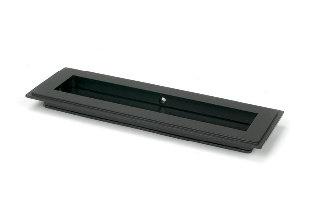From The Anvil - Matt Black 175mm Art Deco Rectangular Pull | Sku. 50206 | Trade Door Handles.