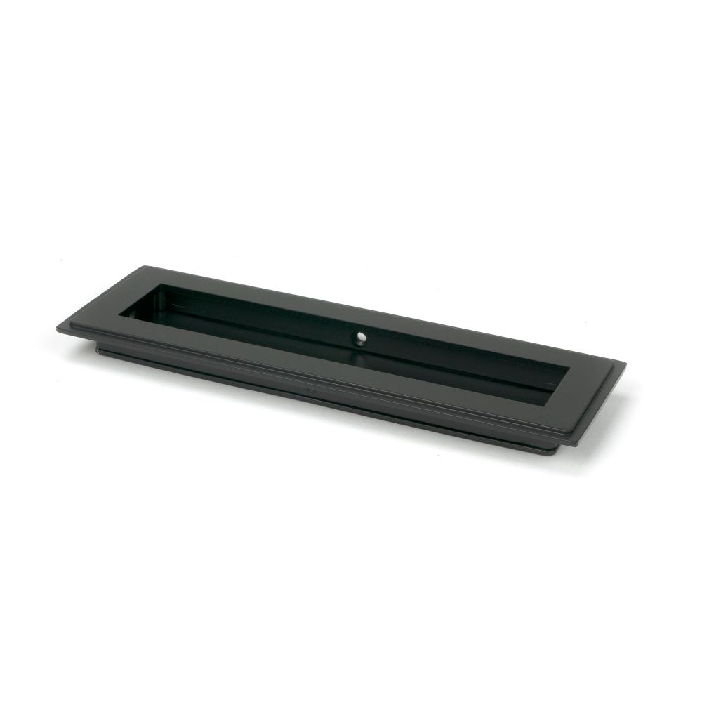 From The Anvil - Matt Black 175mm Art Deco Rectangular Pull | Sku. 50206 | Trade Door Handles.