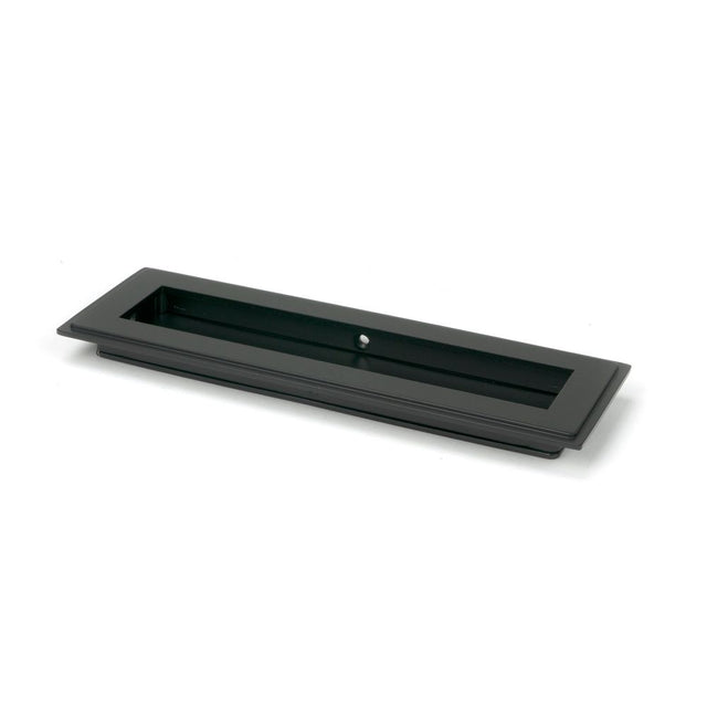 From The Anvil - Matt Black 175mm Art Deco Rectangular Pull | Sku. 50206 | Trade Door Handles.