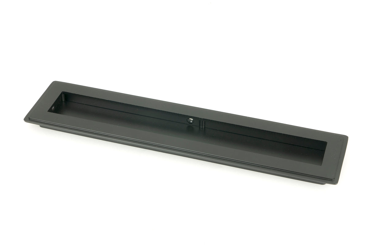 From The Anvil - Matt Black 250mm Art Deco Rectangular Pull | Sku. 50207 | Trade Door Handles.