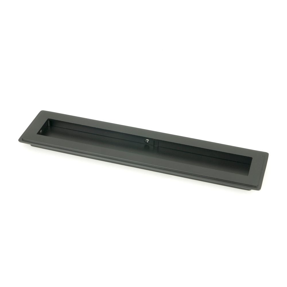 From The Anvil - Matt Black 250mm Art Deco Rectangular Pull | Sku. 50207 | Trade Door Handles.