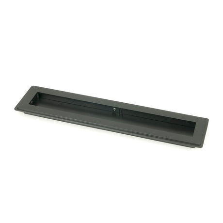 From The Anvil - Matt Black 250mm Art Deco Rectangular Pull | Sku. 50207 | Trade Door Handles.