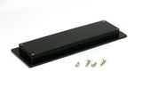 From The Anvil - Matt Black 175mm Plain Rectangular Pull | Sku. 50208 | Trade Door Handles.