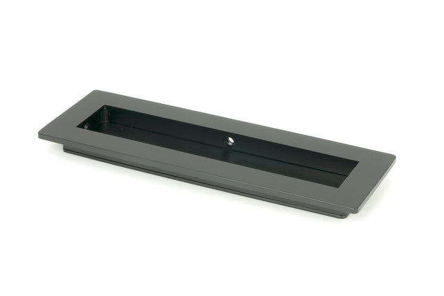 From The Anvil - Matt Black 175mm Plain Rectangular Pull | Sku. 50208 | Trade Door Handles.