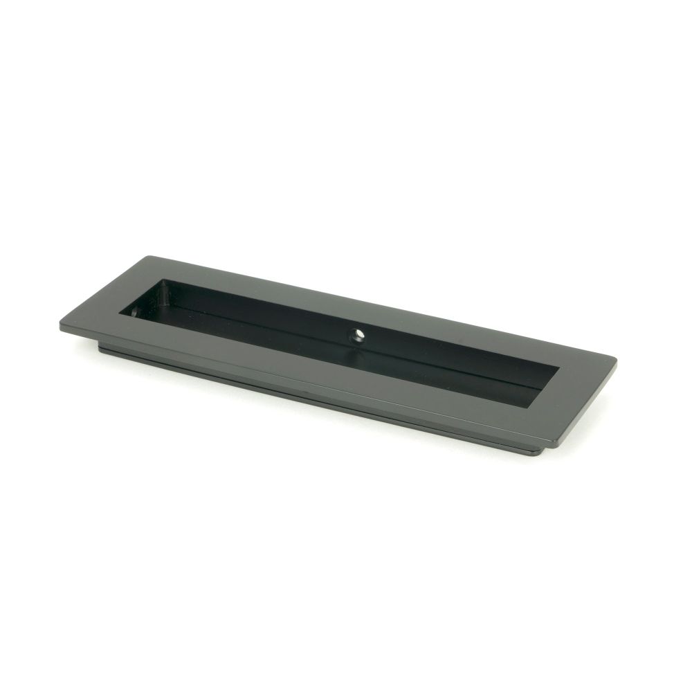 From The Anvil - Matt Black 175mm Plain Rectangular Pull | Sku. 50208 | Trade Door Handles.