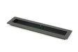 From The Anvil - Matt Black 250mm Plain Rectangular Pull | Sku. 50209 | Trade Door Handles.
