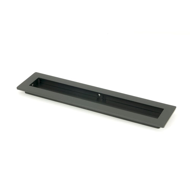 From The Anvil - Matt Black 250mm Plain Rectangular Pull | Sku. 50209 | Trade Door Handles.