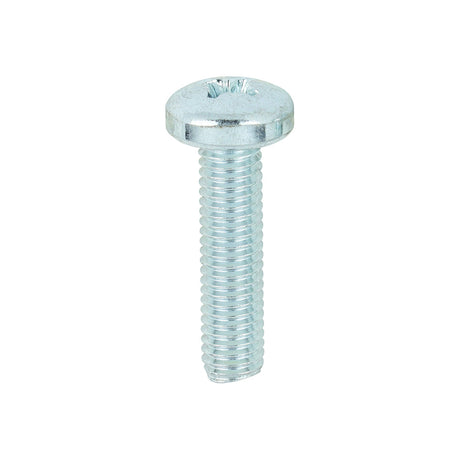 This is an image of Timco - Metric Threaded Machine Screws - PZ - Pan Head - Zinc M5 x 20mm - (100 PCS Box) 5020PPM