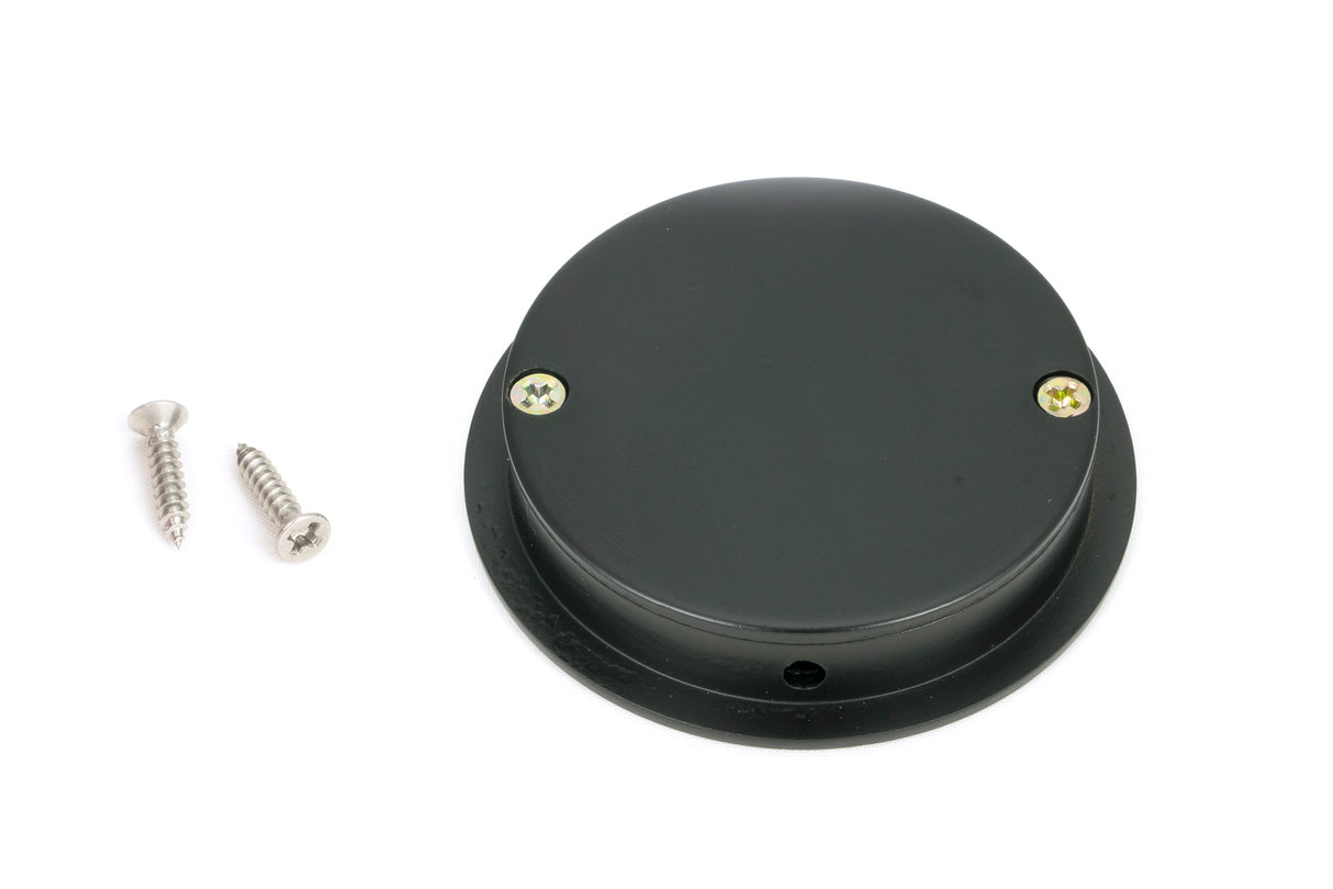 From The Anvil - Matt Black 60mm Art Deco Round Pull | Sku. 50214 | Trade Door Handles.