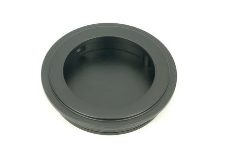 From The Anvil - Matt Black 60mm Art Deco Round Pull | Sku. 50214 | Trade Door Handles.