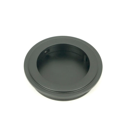 From The Anvil - Matt Black 60mm Art Deco Round Pull | Sku. 50214 | Trade Door Handles.