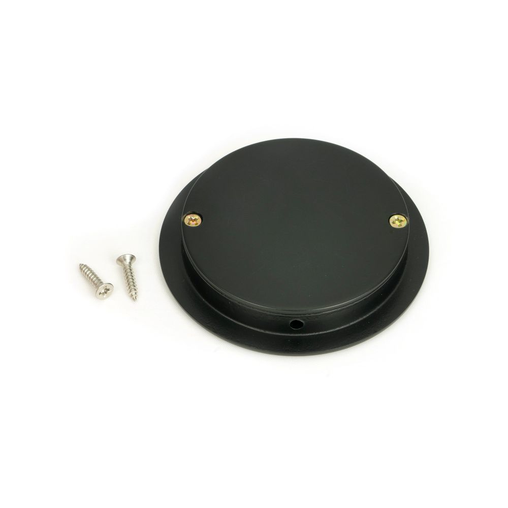 From The Anvil - Matt Black 75mm Art Deco Round Pull | Sku. 50215 | Trade Door Handles.