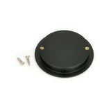 From The Anvil - Matt Black 75mm Art Deco Round Pull | Sku. 50215 | Trade Door Handles.