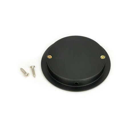 From The Anvil - Matt Black 75mm Art Deco Round Pull | Sku. 50215 | Trade Door Handles.