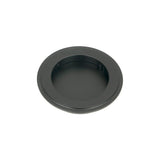 From The Anvil - Matt Black 75mm Art Deco Round Pull | Sku. 50215 | Trade Door Handles.