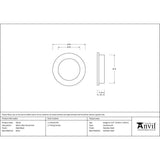 From The Anvil - Matt Black 60mm Plain Round Pull | Sku. 50216 | Trade Door Handles.