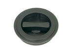 From The Anvil - Matt Black 60mm Art Deco Round Pull - Privacy Set | Sku. 50218 | Trade Door Handles.