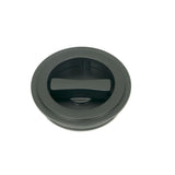 From The Anvil - Matt Black 60mm Art Deco Round Pull - Privacy Set | Sku. 50218 | Trade Door Handles.