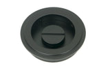 From The Anvil - Matt Black 60mm Art Deco Round Pull - Privacy Set | Sku. 50218 | Trade Door Handles.