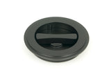 From The Anvil - Matt Black 75mm Art Deco Round Pull - Privacy Set | Sku. 50219 | Trade Door Handles.