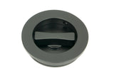 From The Anvil - Matt Black 60mm Plain Round Pull - Privacy Set | Sku. 50220 | Trade Door Handles.