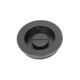 From The Anvil - Matt Black 60mm Plain Round Pull - Privacy Set | Sku. 50220 | Trade Door Handles.