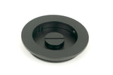 From The Anvil - Matt Black 75mm Plain Round Pull - Privacy Set | Sku. 50221 | Trade Door Handles.