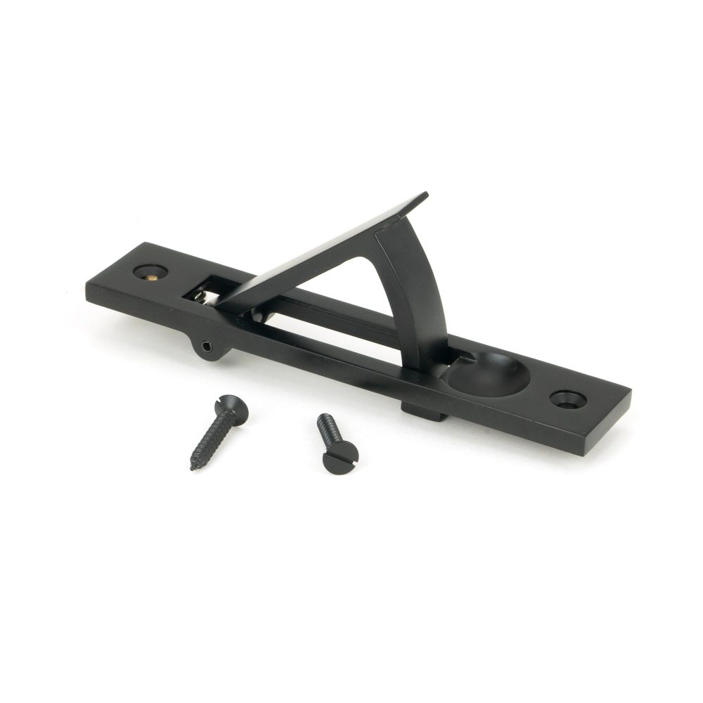 From The Anvil - Matt Black 125mm x 25mm Edge Pull | Sku. 50222 | Trade Door Handles.