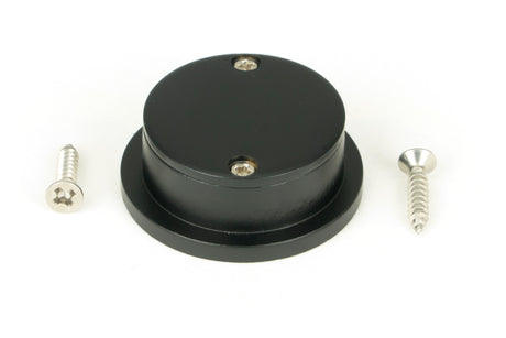 From The Anvil - Matt Black 34mm Round Finger Edge Pull | Sku. 50223 | Trade Door Handles.